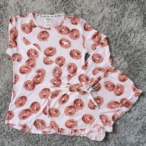 PINK Dount Pajama Set - XS